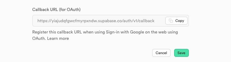 Redirect URI configuration