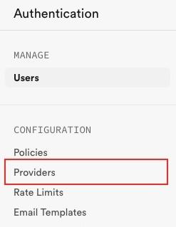 Supabase module setup
